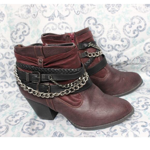 BKE Sole Petra Harness Ankle Booties Boots Womens Size‎ 8.5M - Picture 4 of 8